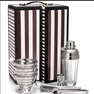 Henri Bendel Leather Martini Cocktail Set collectible! RARE authentic!! RARE !!